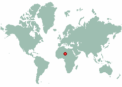 Djibella in world map
